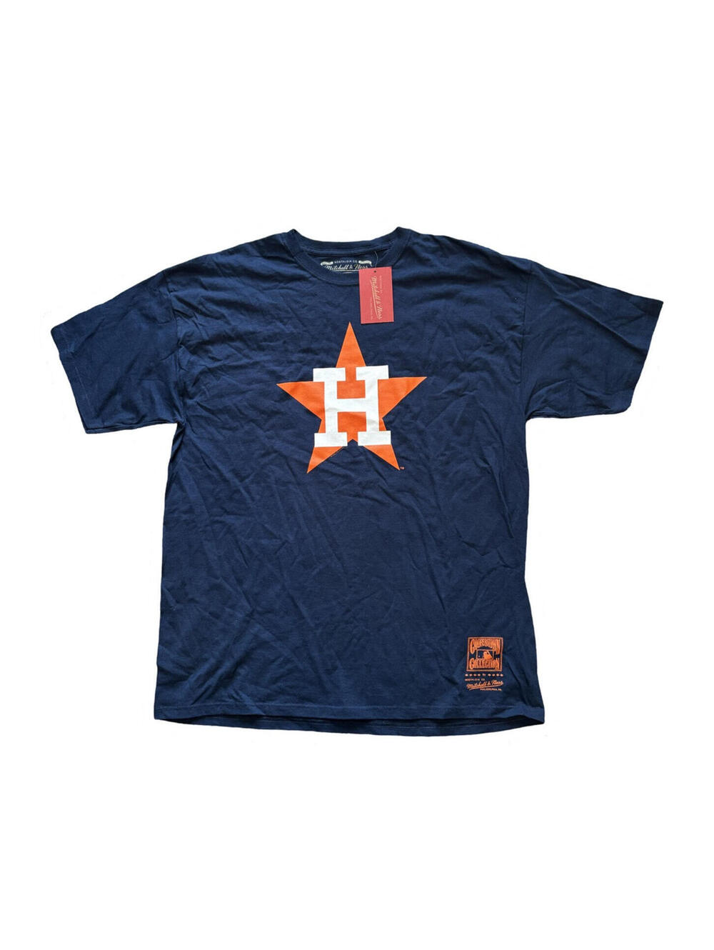 Mitchell & Ness Men's Houston Astros MLB Short Sleeve Tee Shirt Size 2XL Blue